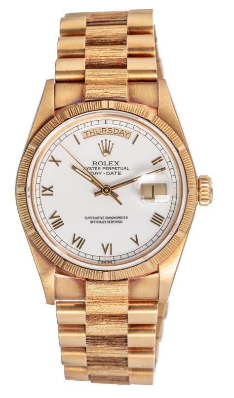 rolex president solid gold price